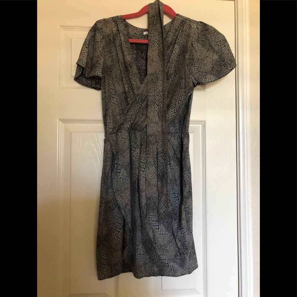 Amanda Uprichard Silk Snake Python Wrap dress S
